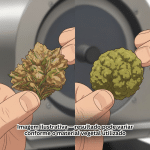 Demonstração ilustrativa de antes e depois no processamento vegetal seco – refinamento uniforme e acabamento profissional. 2