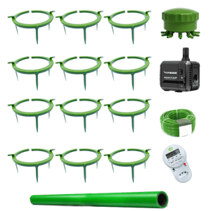 Sistema de irrigação 12 Aneis Verdes Bomba Submersa Vivosun