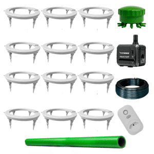 Sistema de Rega Automática Inteligente ate 6 Anéis Cinza - Bomba Submersa Vivosun