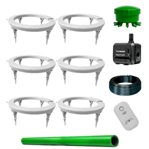 sistema irrigação inteligente 6 vasos branco