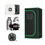 Kit Grow Completo para Pequenos Espaços Vivosun 80x80 LED 100W + VENTILAÇÃO