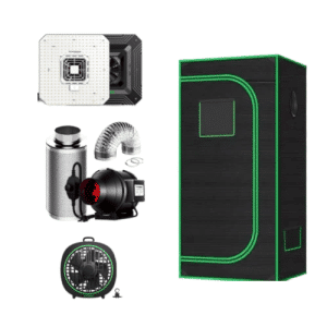 Kit Grow Completo para Pequenos Espaços Vivosun 80x80 LED 100W + VENTILAÇÃO