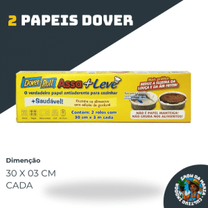 Rolo de Papel Dover Antiaderente Profissional - 2 Unidades