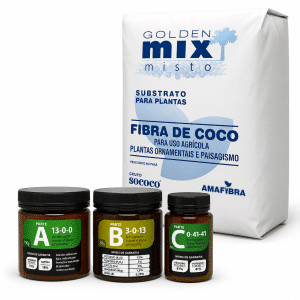 Kit Fertilizante EasyCoco com Substrato Inerte Fibra de Coco 107 litros