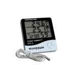 Termohigrômetro Digital VIVOSUN com Sonda Externa – Controle Total do Seu Cultivo