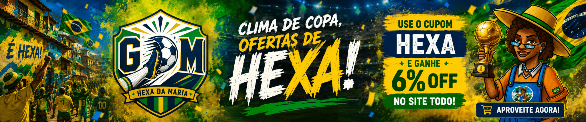 Hexa da Maria: use o cupom HEXA e ganhe 6% OFF no site todo