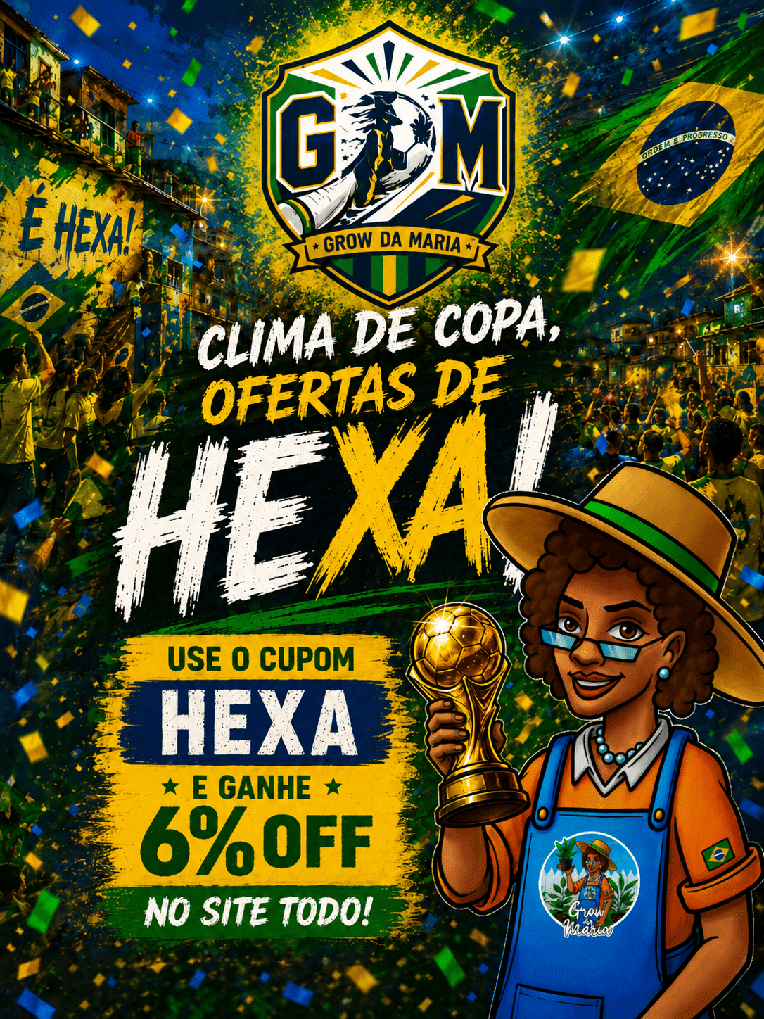 Hexa da Maria: use o cupom HEXA e ganhe 6% OFF no site todo