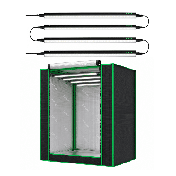Kit Cabine para Clone 53x50x36cm com Barra LED Grow Vivosun Full Spectrum 28W