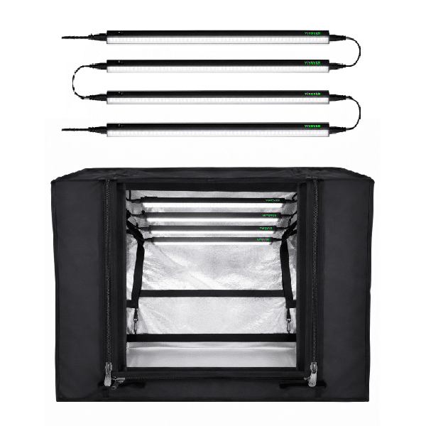 Kit Estufa ProBox Propagator S 60x40x40cm com Barra LED Grow Vivosun Full Spectrum 28W