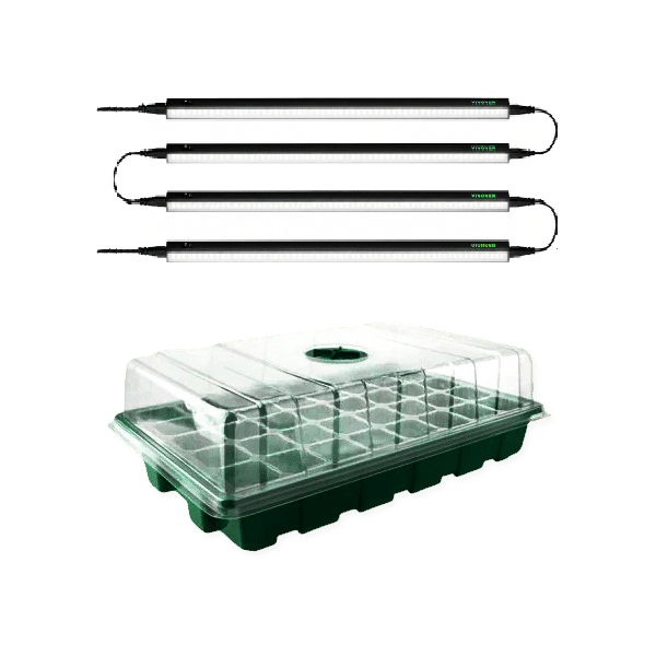 Kit Estufa de Clonagem Propagator 40 Células com Barra LED Full Spectrum 28W