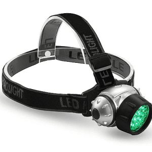 Lanterna de Cabeça VIVOSUN LED Verde 4 Posições Mãos Livres para Cultivo Indoor e Grow