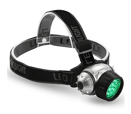 Lanterna de Cabeça VIVOSUN LED Verde 4 Posições Mãos Livres para Cultivo Indoor e Grow