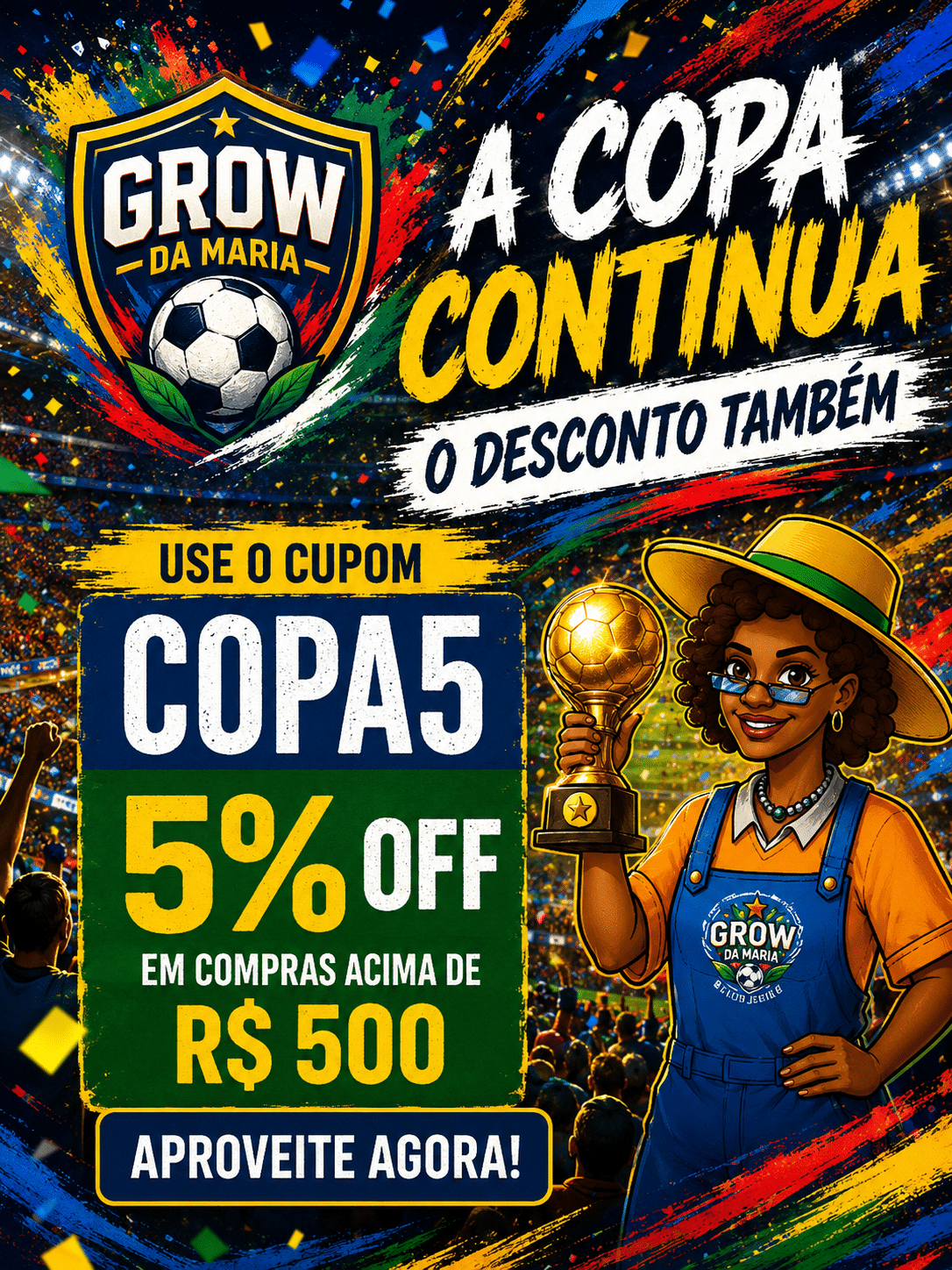 Hexa da Maria: use o cupom HEXA e ganhe 6% OFF no site todo