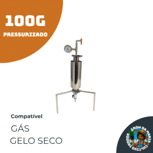 Coluna Extratora Inox 100g Dewax - Compatível com Gás e Gelo Seco