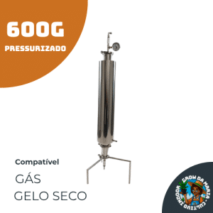 Coluna Extratora Inox 600g Dewax - Compatível com Gás e Gelo Seco