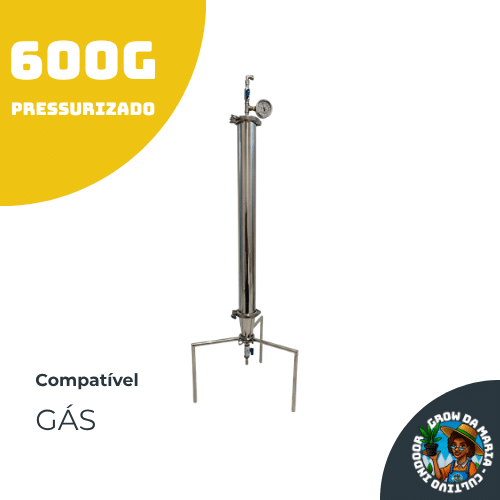 Coluna Extratora de Resina 600g Pressurizada