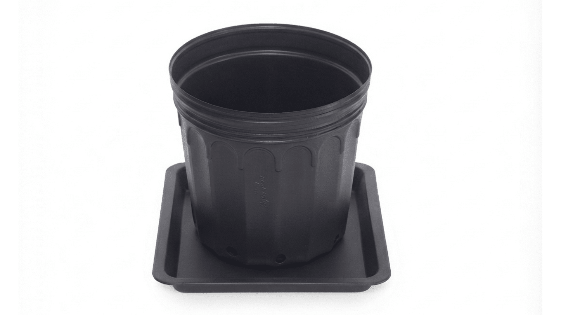 Vaso para Mudas Nutriplan 11 Litros + Prato Plástico Quadrado