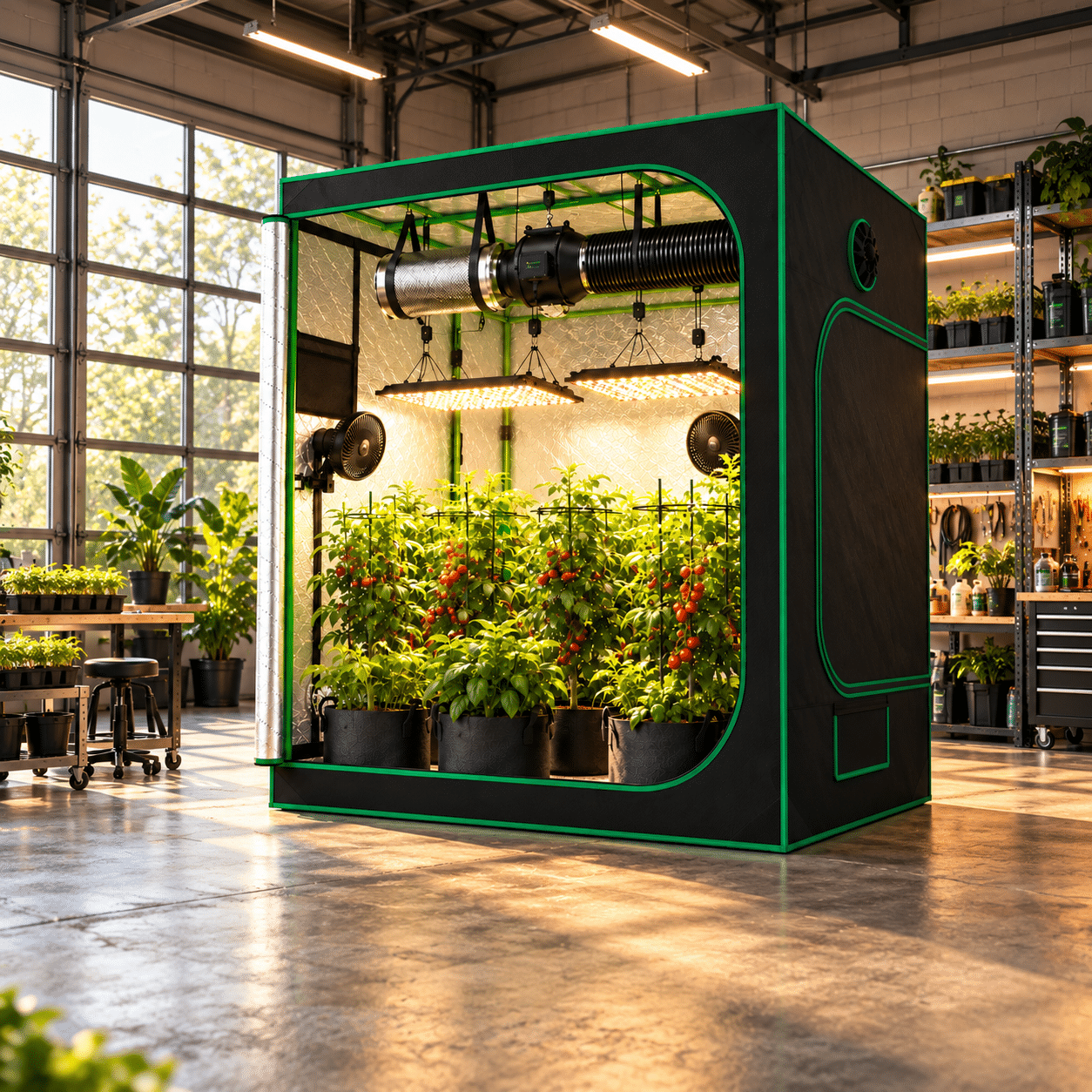 Setup de cultivo indoor até 150x150