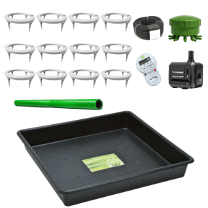 Kit de Irrigação Automática 12 Vasos com Timer Digital e Bandeja 120x120 cm