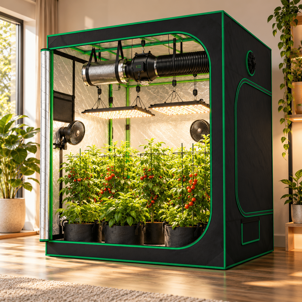 Setup de cultivo indoor até 150x150