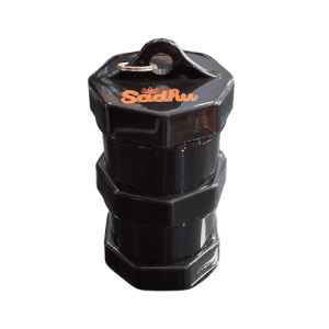 Pote Hermético Sadhu Black Edition 50ml 2 Compartimentos