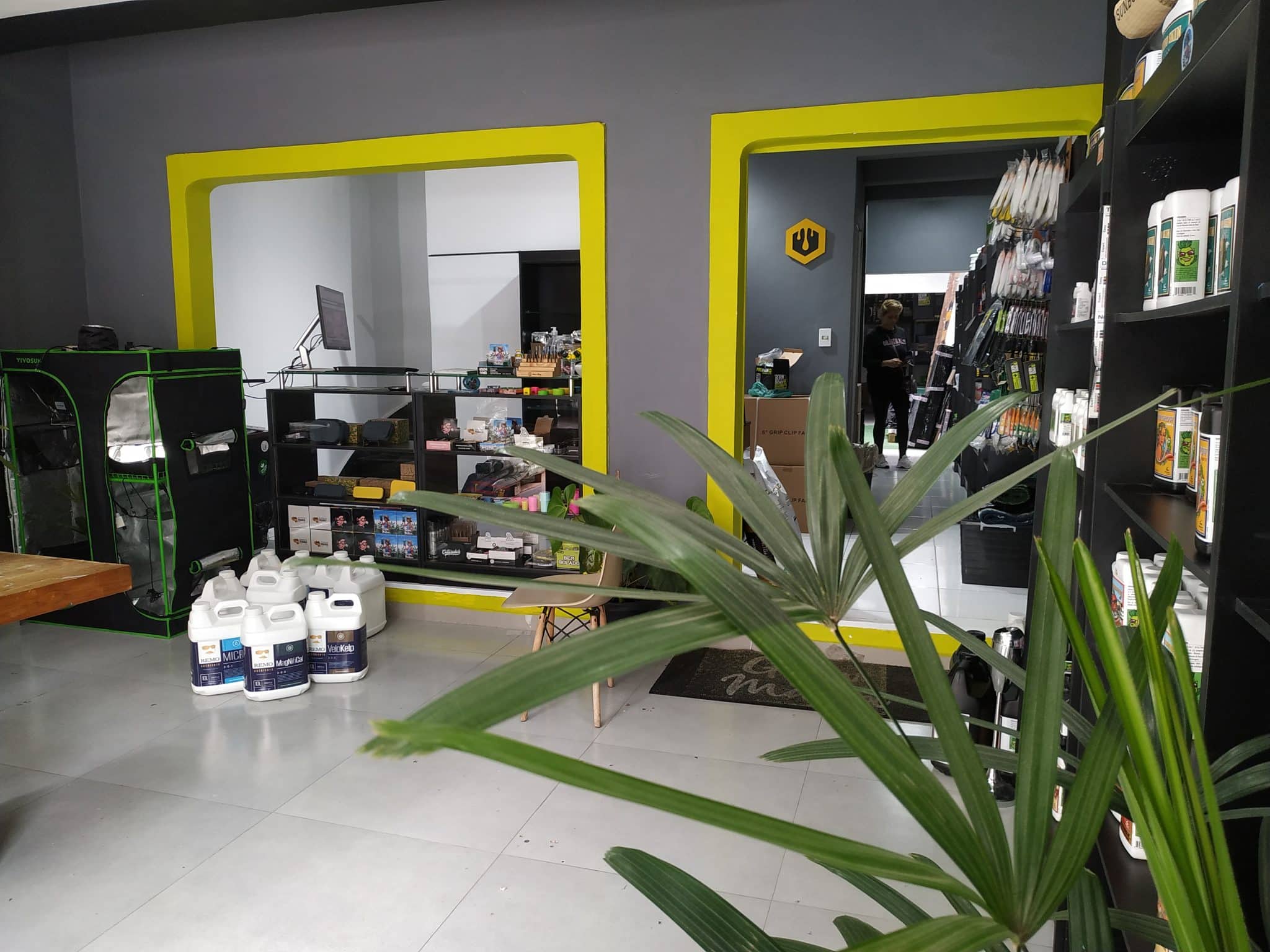 Interior da loja Grow da Maria